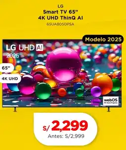 La Curacao Lg smart tv 65" oferta