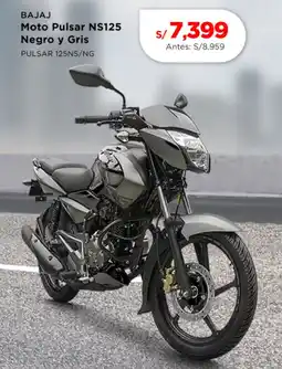 La Curacao Bajaj moto pulsar ns125 negro y gris oferta