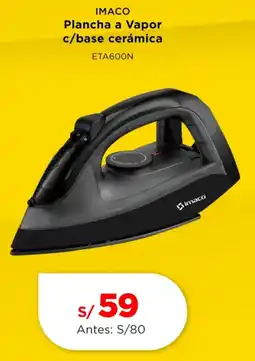 La Curacao Imaco plancha a vapor c/base cerámica oferta