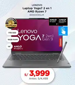 La Curacao Lenovo laptop yoga7 2 en 1 amd ryzen 7 oferta