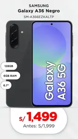 La Curacao Samsung galaxy a36 negro oferta