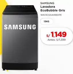 La Curacao Samsung lavadora ecobubble gris oferta