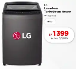 La Curacao Lg lavadora turbodrum negro oferta