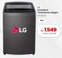La Curacao Lg lavadora turbodrum negro oferta