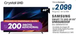 El Gallo Más Gallo Samsung smart tv uhd 4k 65" oferta