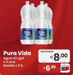 Vega Pura vida agua sin gas oferta