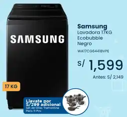 Tiendas EFE Samsung lavadora ecobubble negro oferta