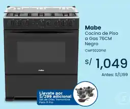 Tiendas EFE Mabe cocina de piso a gas oferta