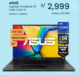 Tiendas EFE Asus laptop vivobook 16 intel core i9 oferta
