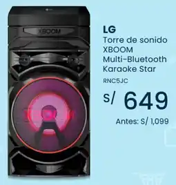 Tiendas EFE Lg torre de sonido multi-bluetooth karaoke star oferta