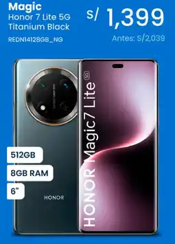 Tiendas EFE Magic honor 7 lite 5g titanium black oferta