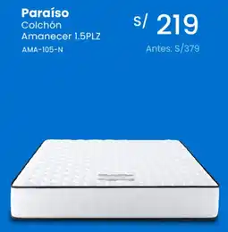 Tiendas EFE Paraíso colchón amanecer oferta