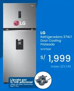 Tiendas EFE Lg refrigeradora door cooling plateado oferta