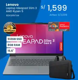 Tiendas EFE Lenovo laptop ideapad slim 3 amd ryzen 5 oferta