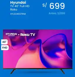 Tiendas EFE Hyundai tv 40" oferta