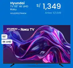 Tiendas EFE Hyundai tv 55" 4k uhd roku oferta