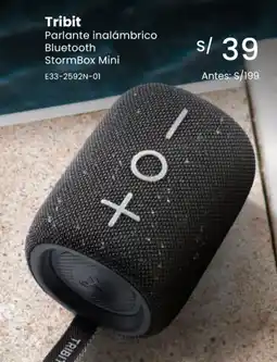 Tiendas EFE Tribit parlante inalámbrico bluetooth stormbox mini oferta