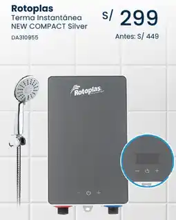 Tiendas EFE Rotoplas terma instantánea new compact silver oferta