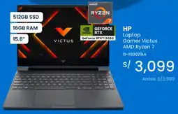 Tiendas EFE Hp laptop gamer victus amd ryzen 7 oferta