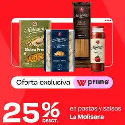 Wong La molisana en pastas y salsas oferta