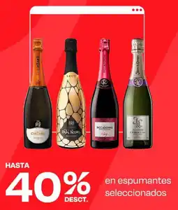 Wong En espumantes seleccionados oferta