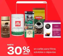 Wong En cafés para filtrar, solubles o cápsulas oferta