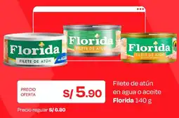 Wong Florida filete de atún en agua o aceite oferta