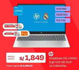 Wong Hp notebook 15.6" oferta