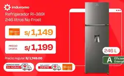 Wong Indurama refrigerador ri-3891 oferta