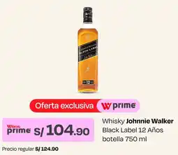 Wong Whisky johnnie walker black label oferta