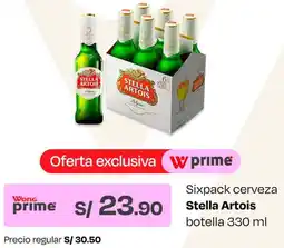 Wong Stella artois sixpack cerveza oferta