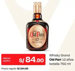 Wong Old parr whisky grand 12 años oferta