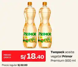 Wong Primor twopack aceite vegetal primor vegetal premium oferta