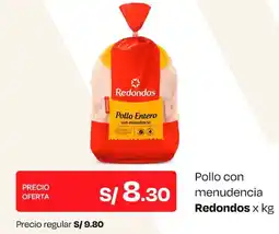 Wong Redondos pollo con menudencia oferta