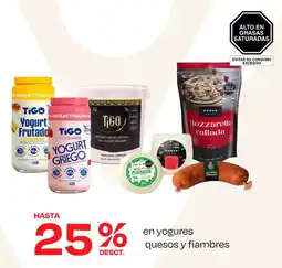 Wong En yogures quesos y fiambres oferta