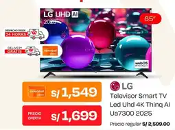 Wong Lg smart tv 65" oferta