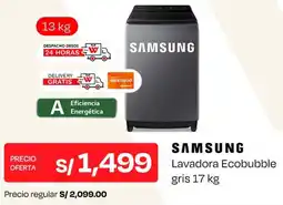 Wong Samsung lavadora ecobubble oferta