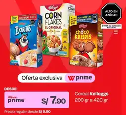 Wong Kellogg's cereal oferta