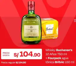 Wong Buchanan's Whisky 12 años oferta