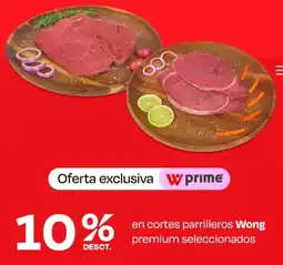 Wong Wong en cortes parrilleros premium seleccionados oferta