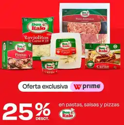 Wong Don italo en pastas, salsas y pizzas oferta