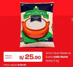 Wong Valle norte arroz gran reserva extra bolsa oferta