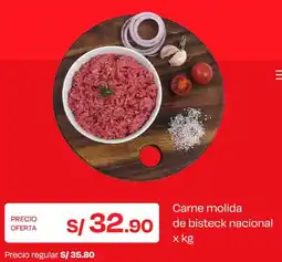 Wong Carne molida de bisteck nacional oferta