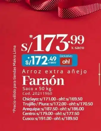 Makro Arroz extra añejo oferta