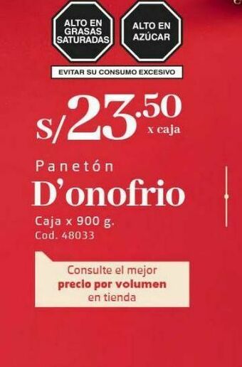 Makro Panetón d'onofrio oferta