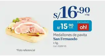 Makro Medallones de pavita san fernando oferta