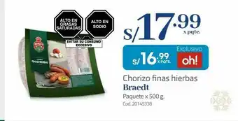 Makro Chorizo finas hierbas braedt oferta