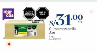 Makro Queso mozzarella aro oferta