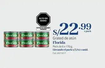 Makro Grated de atún florida oferta