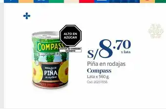 Makro Piña en rodajas compass oferta